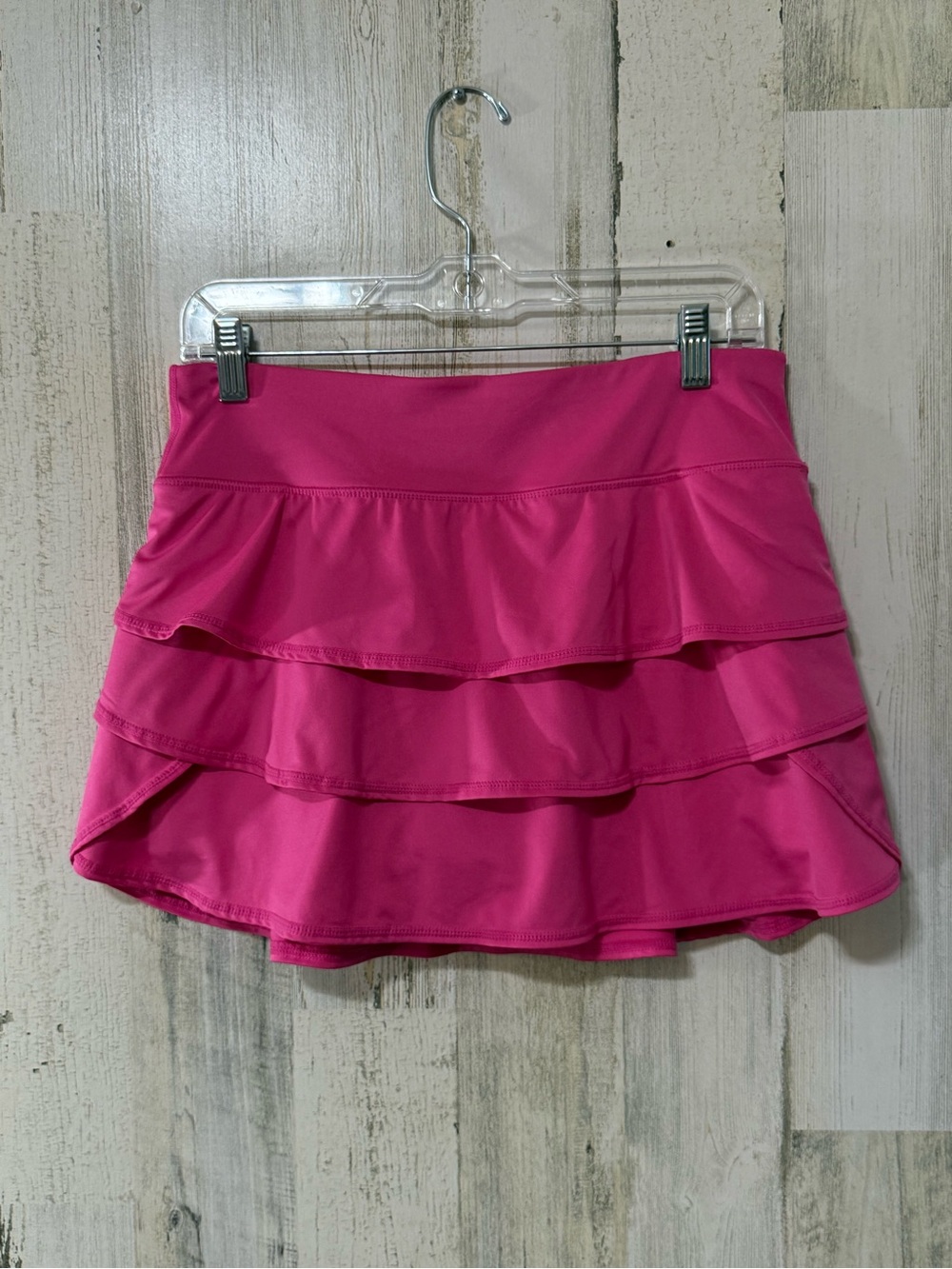Ideology Hot Pink Tiered Ruffle Mini Tennis 🎾 Pickleball Golf Athletic Skirt - Picture 10 of 10
